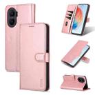 For Honor X40i AZNS Skin Feel Calf Texture Flip Leather Phone Case(Rose Gold) - 1