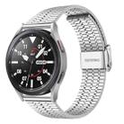 20mmFor Samsung Smart Watch Universal Seven-bead Stainless Steel Watch Band(Silver) - 1