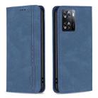 For OPPO A57 4G Magnetic RFID Blocking Anti-Theft Leather Phone Case(Blue) - 1