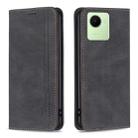 For Realme C30 Magnetic RFID Blocking Anti-Theft Leather Phone Case(Black) - 1