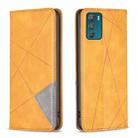 For Motorola Moto G42 4G Prismatic Invisible Magnetic Leather Phone Case(Yellow) - 1