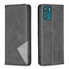 For Motorola Moto G42 4G Prismatic Invisible Magnetic Leather Phone Case(Black) - 1