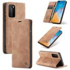 For Huawei P40 Pro CaseMe-013 Multifunctional Horizontal Flip Leather Case with Card Slot & Holder & Wallet(Brown) - 1