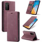 For Huawei P40 Pro CaseMe-013 Multifunctional Horizontal Flip Leather Case with Card Slot & Holder & Wallet(Wine Red) - 1