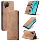 For Huawei P40 Lite CaseMe-013 Multifunctional Horizontal Flip Leather Case with Card Slot & Holder & Wallet(Brown) - 1