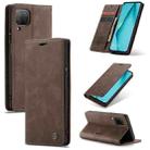 For Huawei P40 Lite CaseMe-013 Multifunctional Horizontal Flip Leather Case with Card Slot & Holder & Wallet(Coffee) - 1