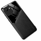 For Realme C30 All-inclusive Leather + Organic Glass Phone Case(Black) - 1