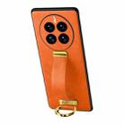 For Huawei Mate 50 SULADA Cool Series PC + Leather Texture Skin Feel Shockproof Phone Case(Orange) - 1