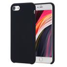 For iPhone SE 2022 / SE 2020 Shockproof Full Coverage Silicone Soft Protective Case(Black) - 1