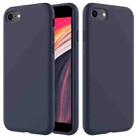 For iPhone SE 2022 / SE 2020 Shockproof Full Coverage Silicone Soft Protective Case(Dark Blue) - 1
