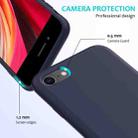 For iPhone SE 2022 / SE 2020 Shockproof Full Coverage Silicone Soft Protective Case(Dark Blue) - 2