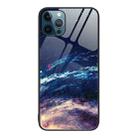 For iPhone 12 Pro Max Colorful Painted Glass Phone Case(Starry Sky) - 1