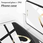 For iPhone XS Max Colorful Painted Glass Phone Case(Golden Love) - 3