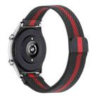 For Honor Watch GS 3 22mm Milan Chain Metal Watch Band(Black Red) - 1