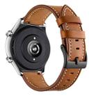 For Honor Watch GS 3 22mm Cowhide Leather Sewing Thread Watch Band(Brown) - 1