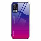 For vivo S9e Gradient Color Glass Case(Purple Red) - 1