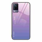 For vivo S9 Gradient Color Glass Case(Pink Purple) - 1