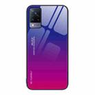 For vivo S9 Gradient Color Glass Case(Purple Red) - 1