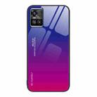 For vivo S10 Gradient Color Glass Case(Purple Red) - 1