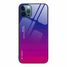 For iPhone 12 Pro Max Gradient Color Glass Case(Purple Red) - 1