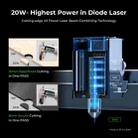 XTOOL D1 Pro-20W High Accuracy DIY Laser Engraving & Cutting Machine, Plug Type:AU Plug(Metal Gray) - 6
