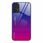 For Samsung Galaxy A53 5G Gradient Color Glass Case(Purple Red) - 1