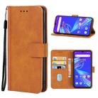 For UMIDIGI BISON X10G NFC Leather Phone Case(Brown) - 1