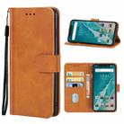 For Blackview BV9600 / BV9600 Pro Leather Phone Case(Brown) - 1