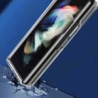 For Samsung Galaxy Z Fold4 Acrylic + TPU Transparent Protective Phone Case(Blue) - 4