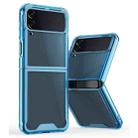 For Samsung Galaxy Z Flip4 Acrylic + TPU Transparent Protective Phone Case(Blue) - 1