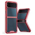 For Samsung Galaxy Z Flip4 Acrylic + TPU Transparent Protective Phone Case(Red) - 1