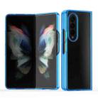 For Samsung Galaxy Z Fold3 5G Acrylic + TPU Transparent Protective Phone Case(Blue) - 1