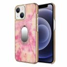For iPhone 12 mini Diamond Ring Holder Phone Case (Red Color) - 1