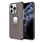 For iPhone 11 Pro Max Diamond Ring Holder Phone Case (Dark Grey) - 1