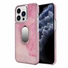 For iPhone 11 Pro Max Diamond Ring Holder Phone Case (Pink) - 1