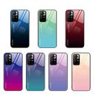 For Xiaomi Redmi Note 11 5G/Poco M4 Pro Gradient Color Glass Case(Purple Red) - 2