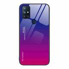 For OnePlus Nord N10 5G Gradient Color Glass Case(Purple Red) - 1