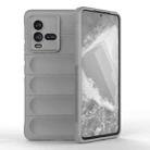 For vivo iQOO 10 5G Magic Shield TPU + Flannel Phone Case(Grey) - 1