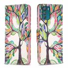 For Motorola Moto G42 4G Colored Drawing Pattern Leather Phone Case(Tree Life) - 1