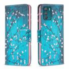 For Motorola Moto G42 4G Colored Drawing Pattern Leather Phone Case(Plum Blossom) - 1