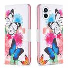 For Nothing Phone 1 Colored Drawing Pattern Leather Phone Case(Butterflies) - 1