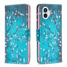 For Nothing Phone 1 Colored Drawing Pattern Leather Phone Case(Plum Blossom) - 1