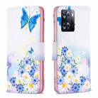 For OPPO A57 4G Colored Drawing Pattern Leather Phone Case(Butterfly Love) - 1