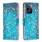 For OPPO A57 4G Colored Drawing Pattern Leather Phone Case(Plum Blossom) - 1