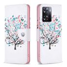 For OPPO A57 4G Colored Drawing Pattern Leather Phone Case(Tree) - 1