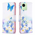 For Realme C30 Colored Drawing Pattern Leather Phone Case(Butterfly Love) - 1