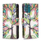 For Motorola Moto G42 4G Colored Drawing Pattern Zipper Leather Phone Case(Big Tree) - 1