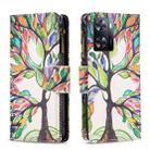 For OPPO A57 4G Colored Drawing Pattern Zipper Leather Phone Case(Big Tree) - 1