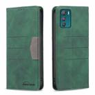 For Motorola Moto G42 4G Magnetic Splicing Leather Phone Case(Green) - 1