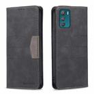 For Motorola Moto G42 4G Magnetic Splicing Leather Phone Case(Black) - 1